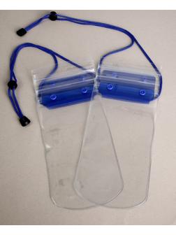 Чехол туристический, водонепроницаемый, набор - 2 шт, 21 х 12 см, синий