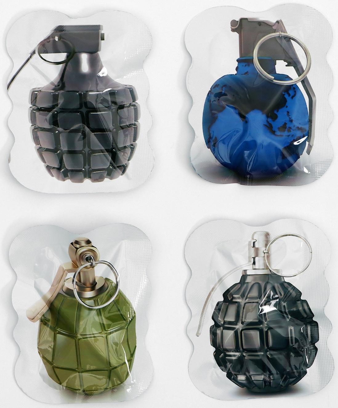 Граната - хлопушка, имитирующая звук, набор - 50 шт