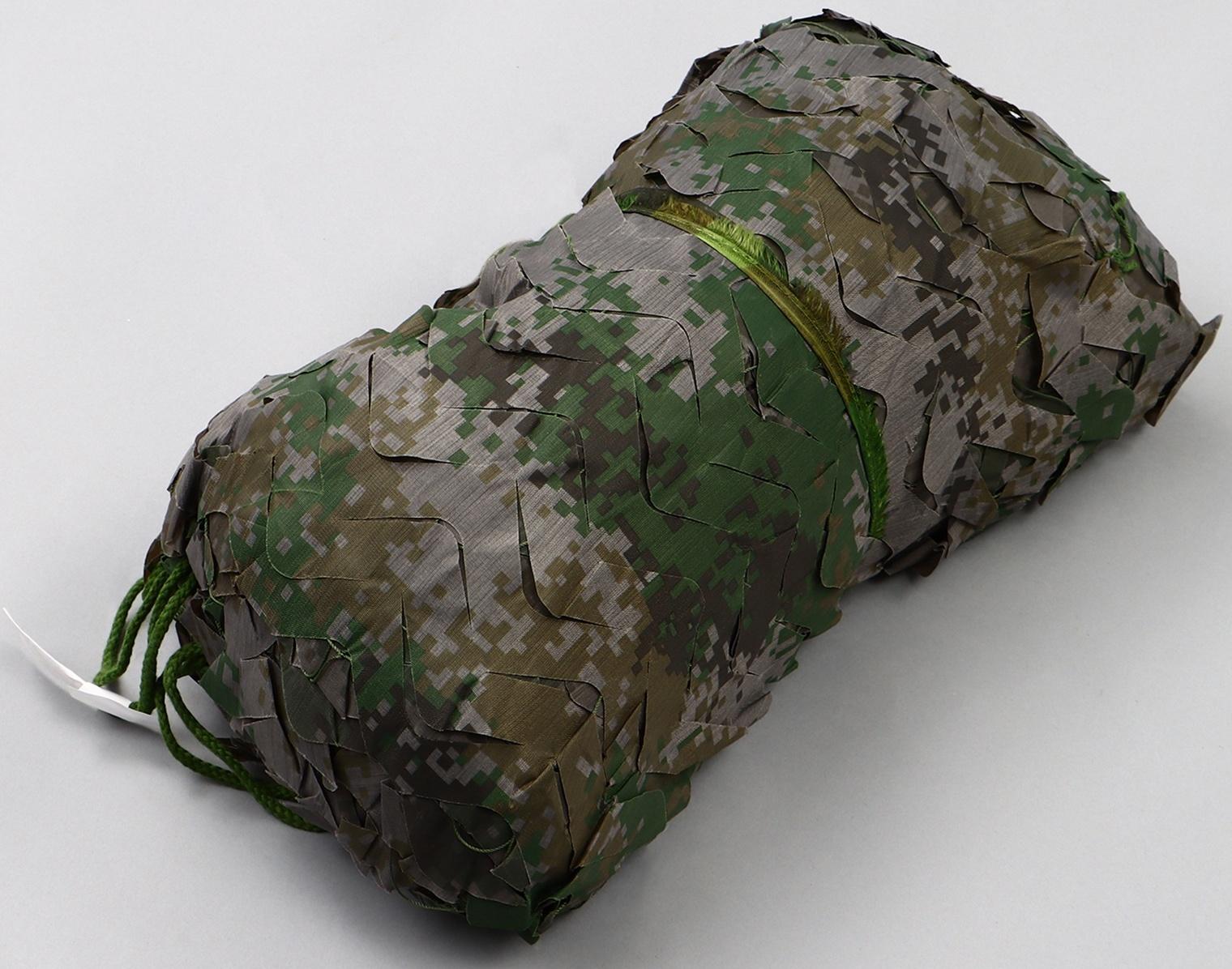 Маскировочная сеть 3 х 4 м, двухслойная, песочно-зеленая, с завязками