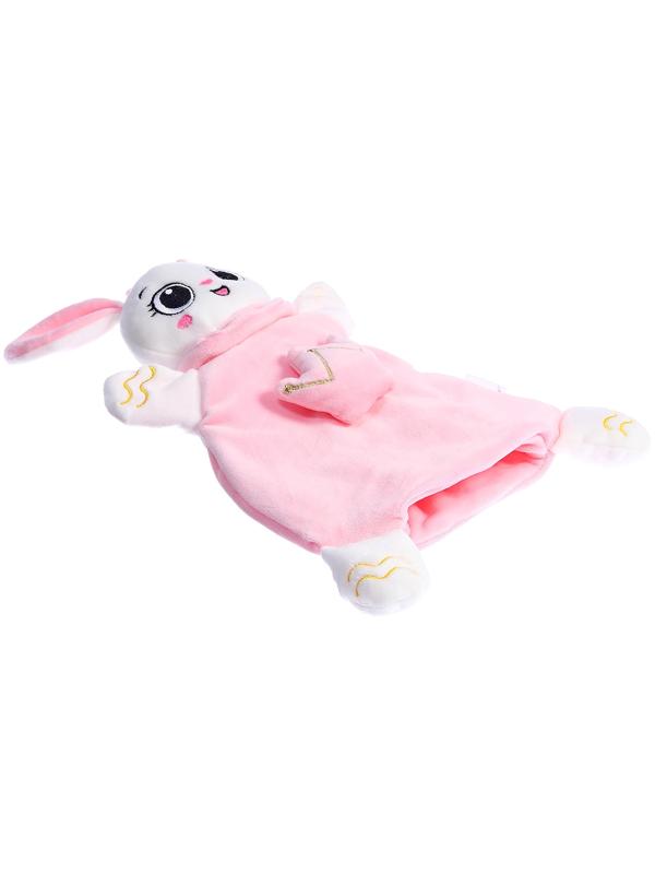 Мягкая игрушка - комфортер «Зайчик», розовый