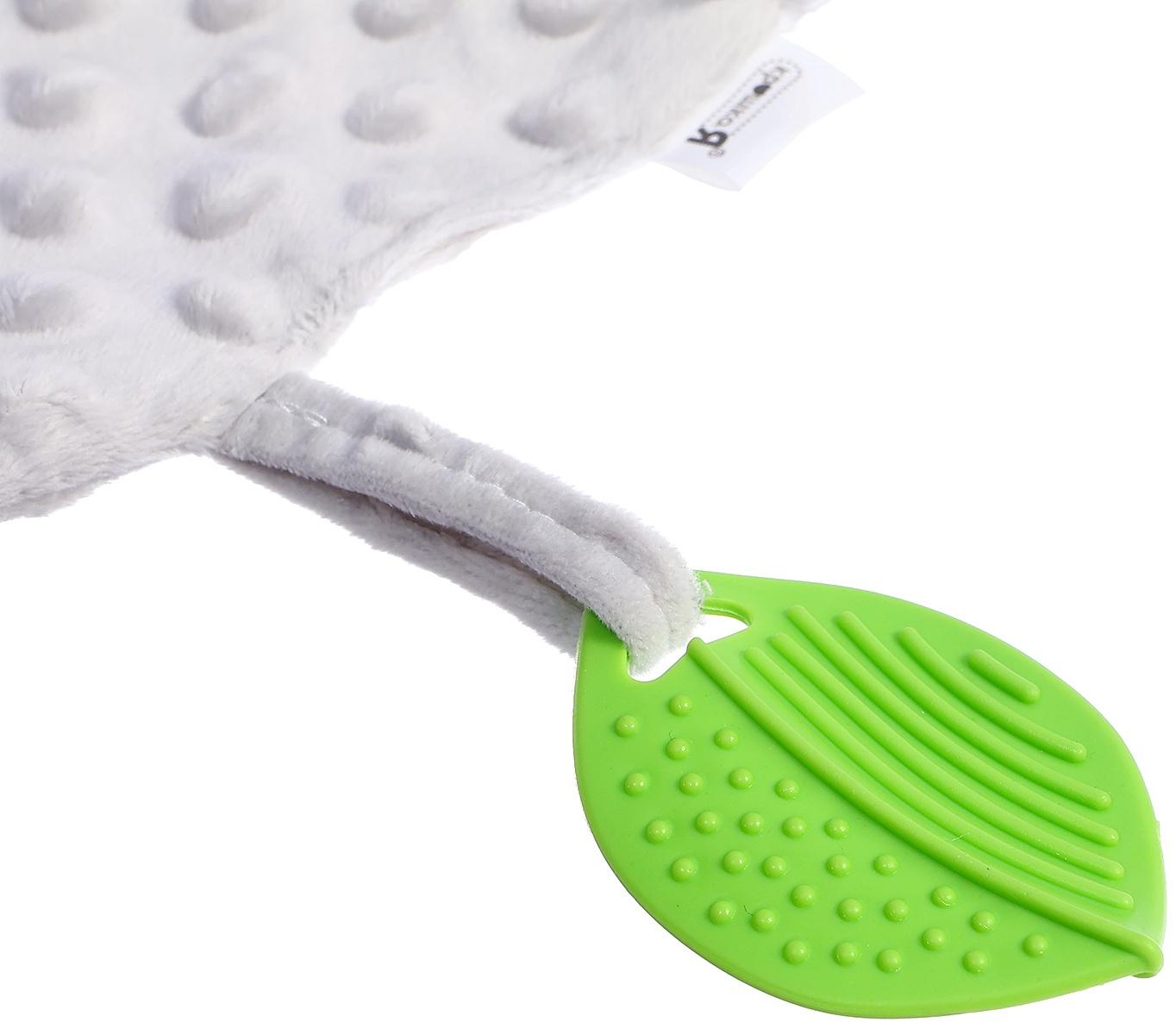 Мягкая игрушка - комфортер с прорезывателем, серый