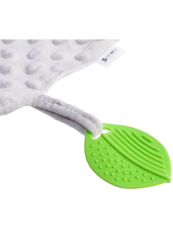 Мягкая игрушка - комфортер с прорезывателем, серый