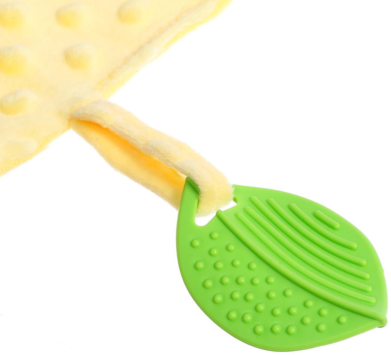 Мягкая игрушка - комфортер с прорезывателем, жёлтый