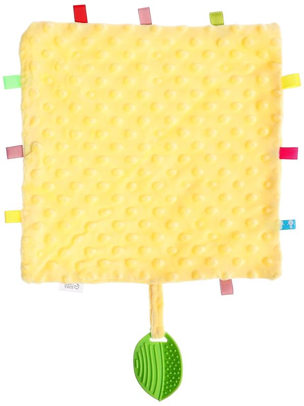 Мягкая игрушка - комфортер с прорезывателем, жёлтый