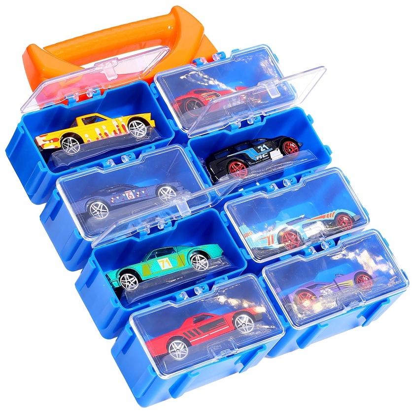 Набор металлических машин Hot Cars, в кейсе, 8 шт.