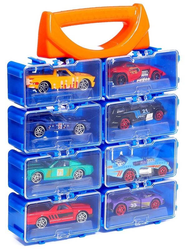 Набор металлических машин Hot Cars, в кейсе, 8 шт.