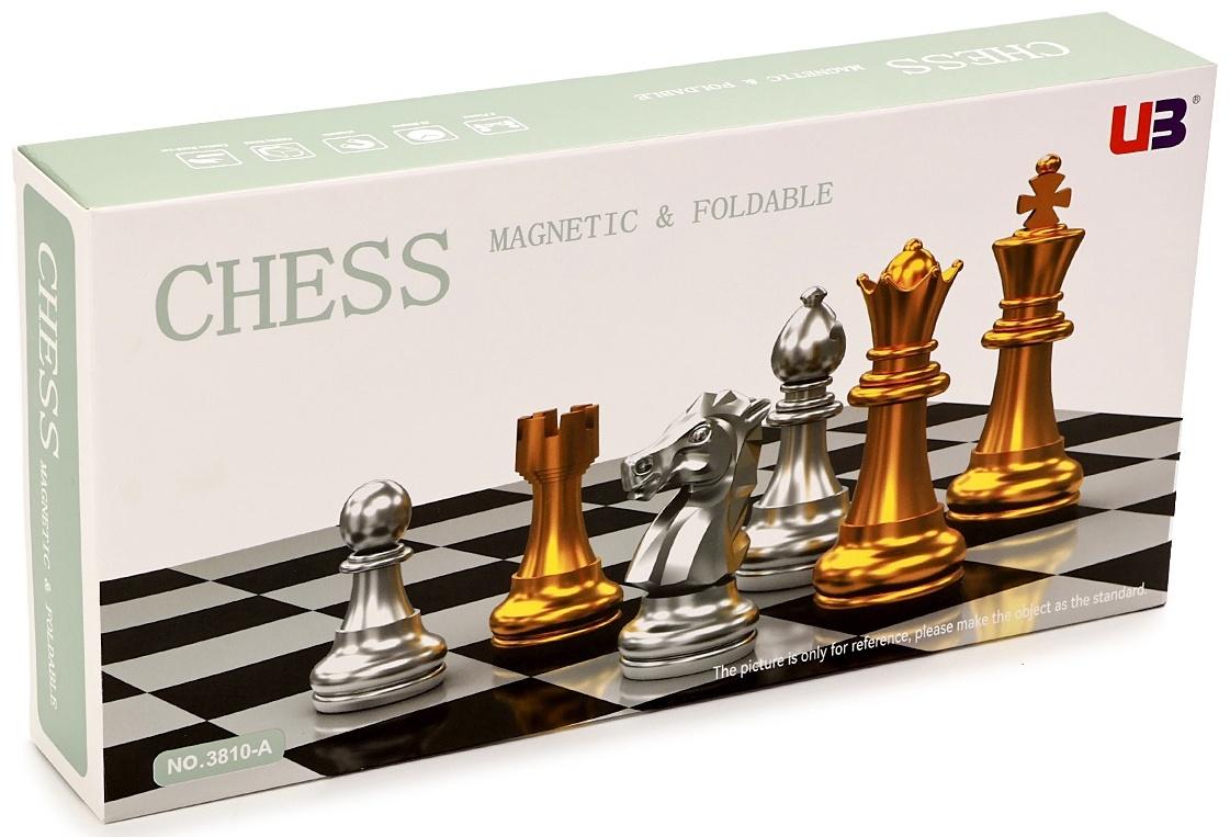 Шахматы магнитные 25 х 25 см, король h-5 см, пешка h-2.5 см