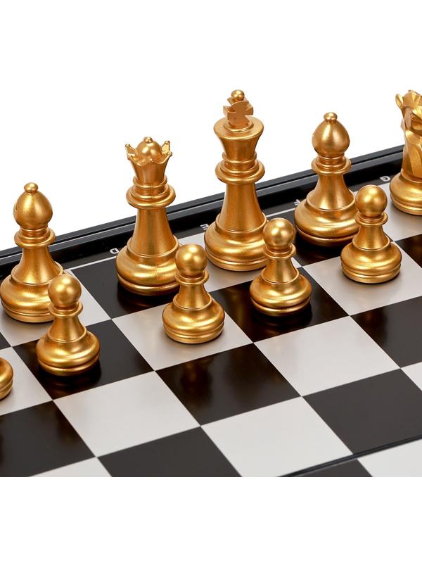 Шахматы магнитные 25 х 25 см, король h-5 см, пешка h-2.5 см