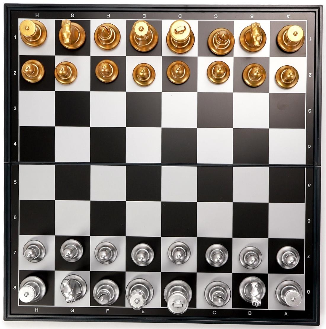 Шахматы магнитные 36 х 37 см, король h-8 см, пешка h-4.2 см