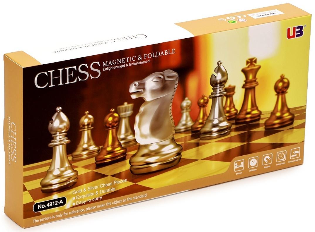 Шахматы магнитные 36 х 37 см, король h-8 см, пешка h-4.2 см