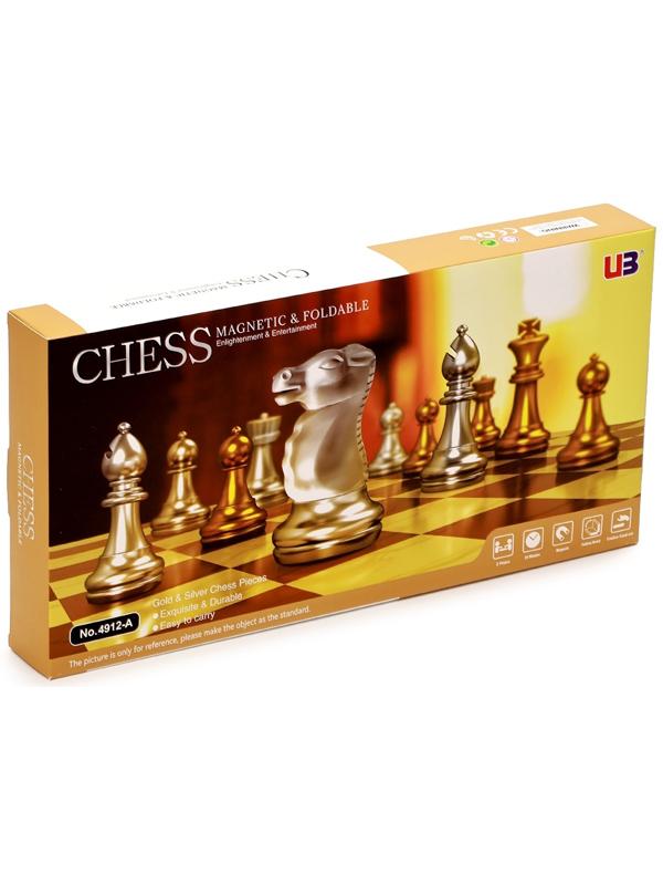 Шахматы магнитные 36 х 37 см, король h-8 см, пешка h-4.2 см