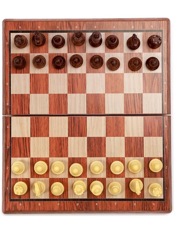 Шахматы 25 х 22 см, король h-4.5 см, пешка h-2.5 см