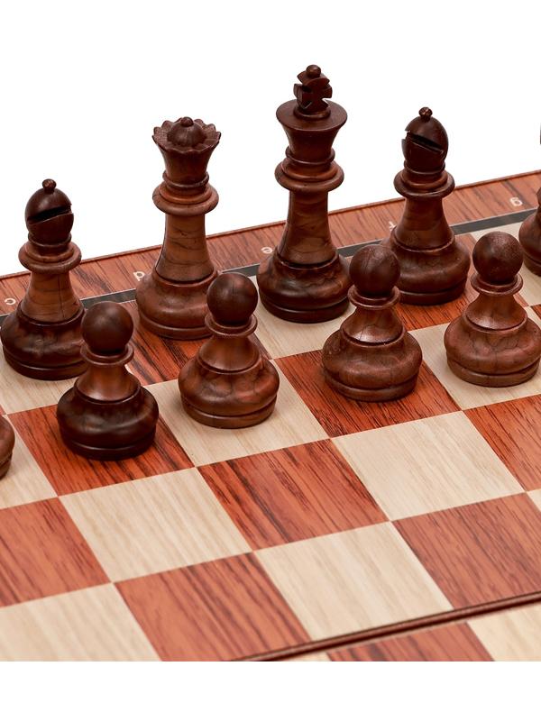 Шахматы 25 х 22 см, король h-4.5 см, пешка h-2.5 см