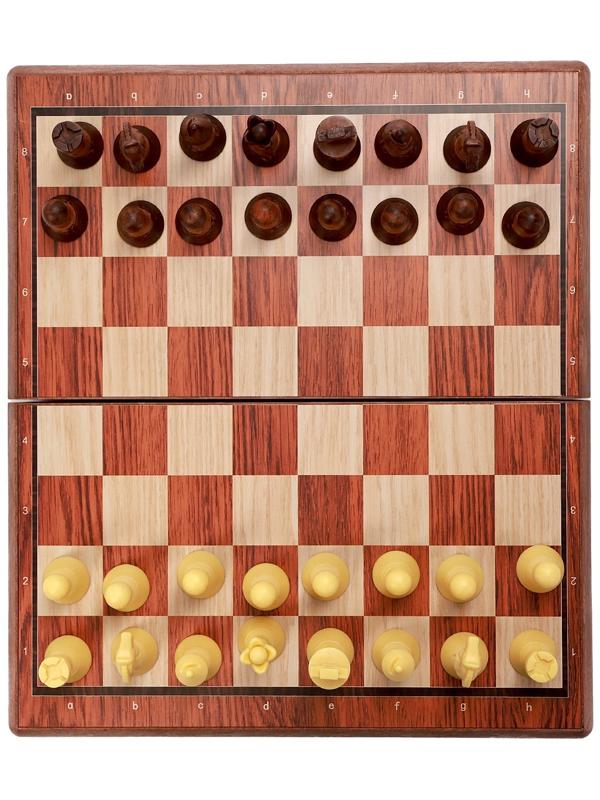 Шахматы 25 х 22 см, король h-4.8 см, пешка h-2.7 см