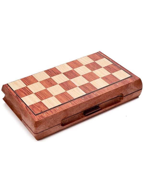 Шахматы 25 х 22 см, король h-4.8 см, пешка h-2.7 см