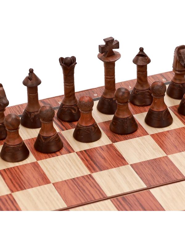 Шахматы 25 х 22 см, король h-4.8 см, пешка h-2.7 см