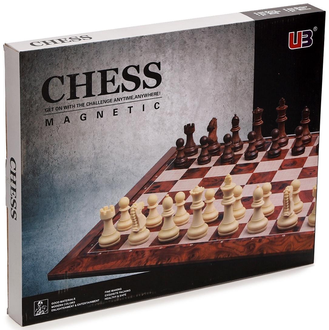 Шахматы магнитные 39 х 39 см, король h-7.2 см, пешка h-4 см