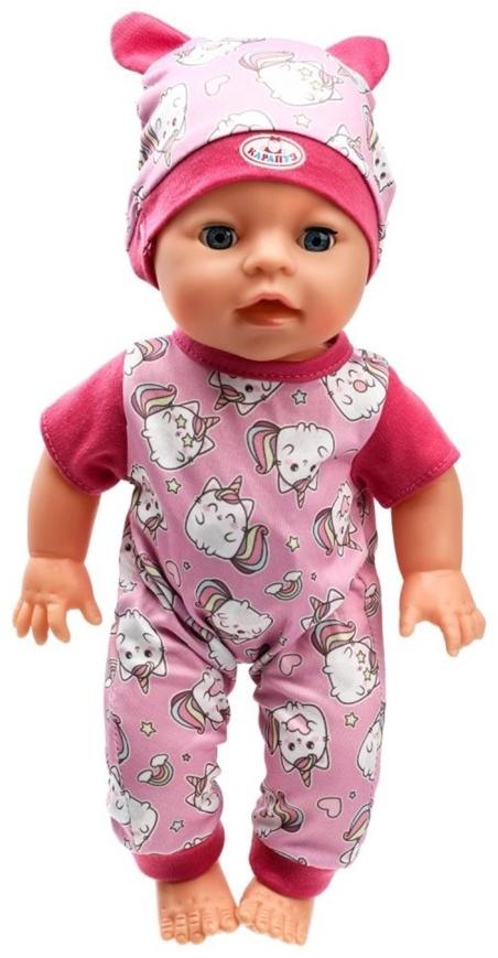 Кукла - пупс интерактивная для девочки «Анечка» 35 см, пьёт, писает, закрывает глазки, 4 аксессуара, 50 звуков