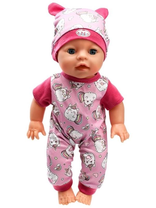 Кукла - пупс интерактивная для девочки «Анечка» 35 см, пьёт, писает, закрывает глазки, 4 аксессуара, 50 звуков