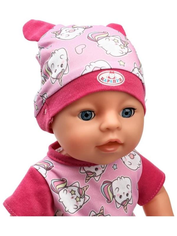 Кукла - пупс интерактивная для девочки «Анечка» 35 см, пьёт, писает, закрывает глазки, 4 аксессуара, 50 звуков