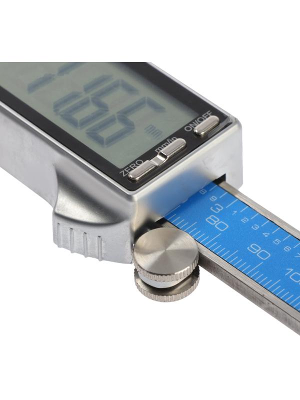 Штангенциркуль электронный ТУНДРА ПРОФИ, металлический, с глубиномером, 150 мм