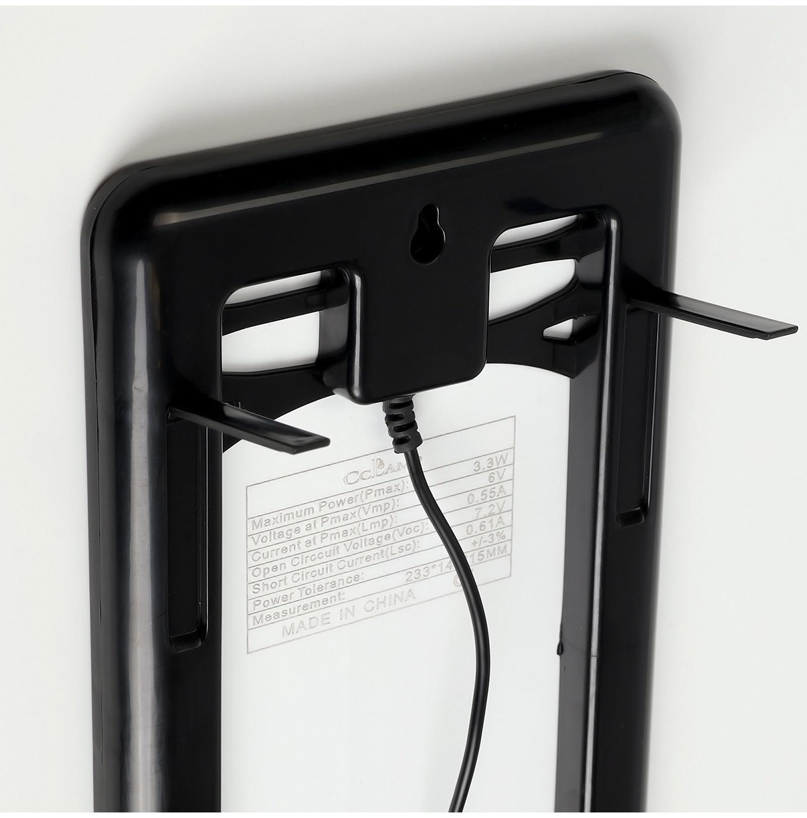 Солнечная панель для зарядки телефона и фонаря 3.3 Вт, 23 х 13.9 х 2 см, кабель 2.75 м