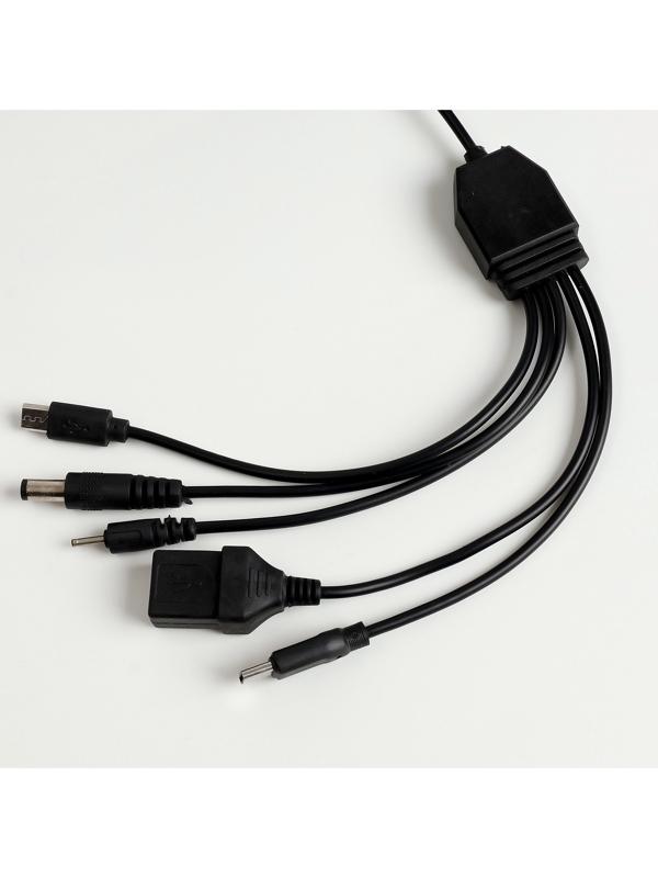 Солнечная панель для зарядки телефона и фонаря 3.3 Вт, 23 х 13.9 х 2 см, кабель 2.75 м