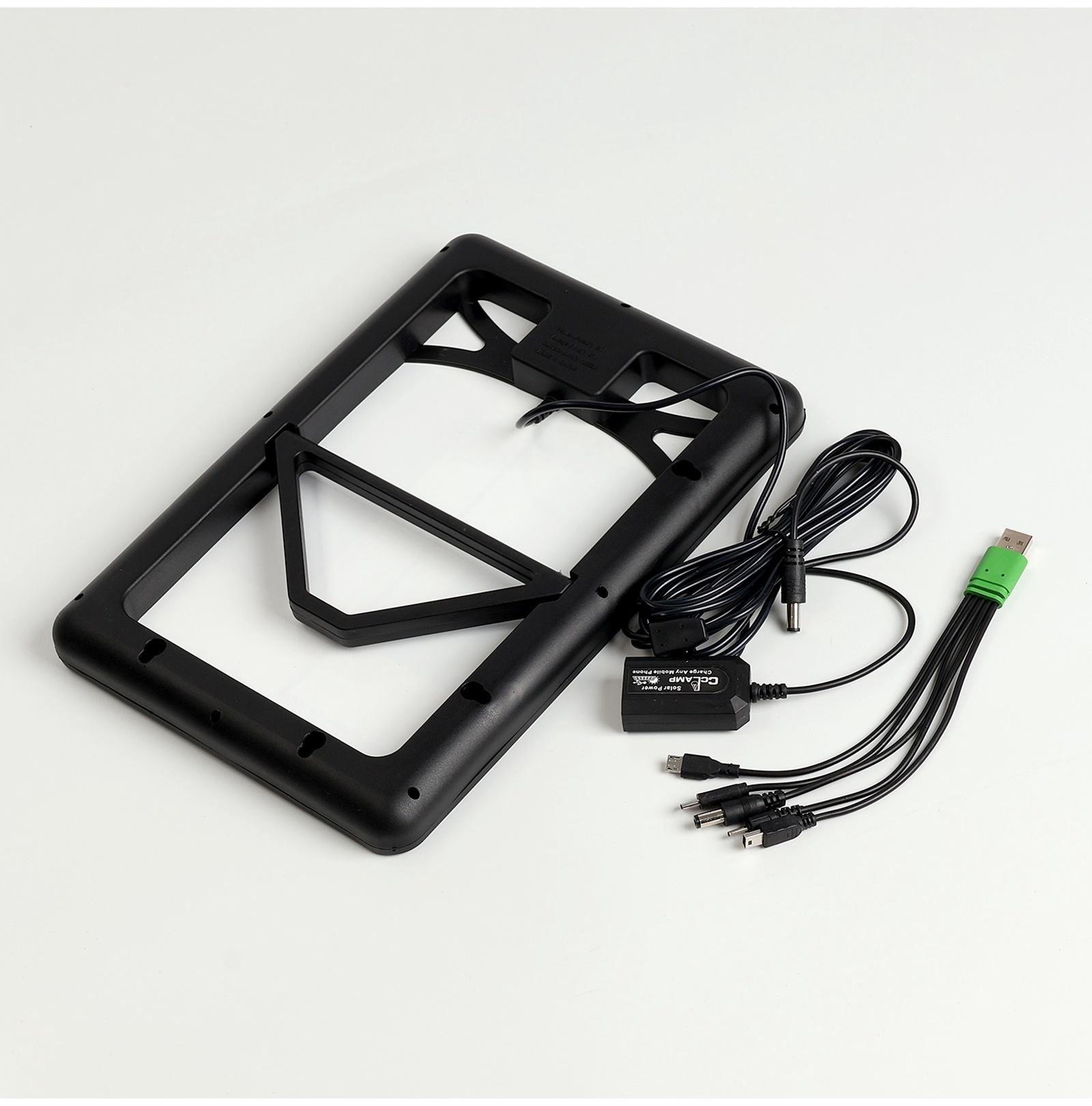 Солнечная панель для зарядки телефона и фонаря 8 Вт, 28 х 18,8 х 2 см