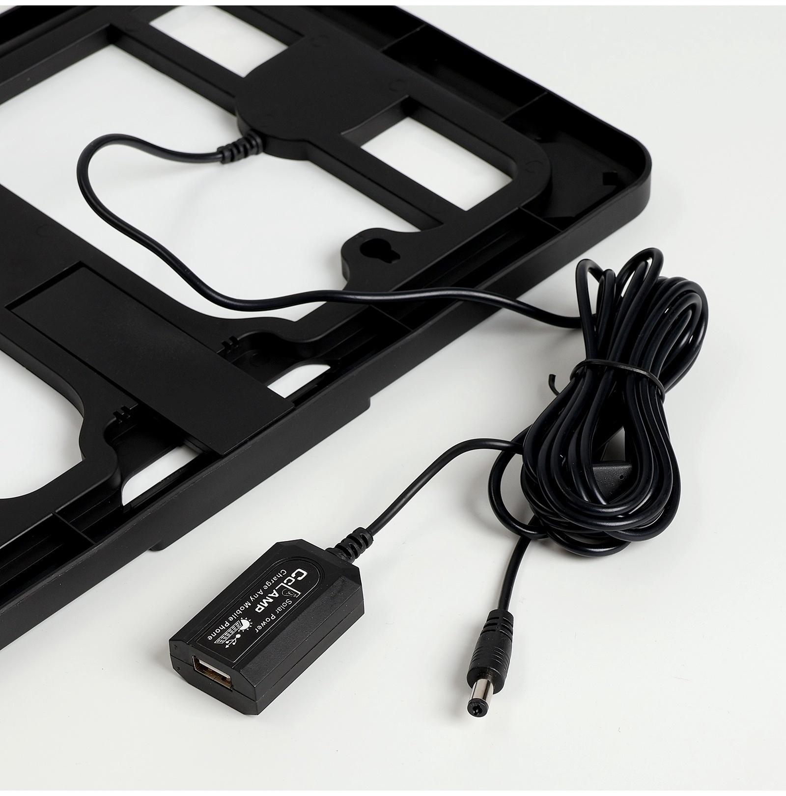 Солнечная панель для зарядки телефона и фонаря 12 Вт, 34.7 х 22.5 х 2 см