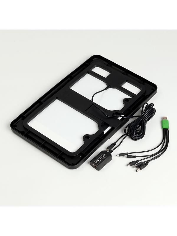 Солнечная панель для зарядки телефона и фонаря 12 Вт, 34.7 х 22.5 х 2 см