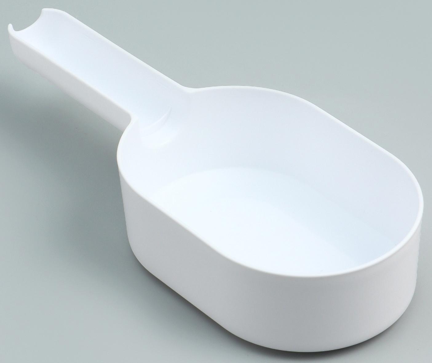 Совок для уборки за кошкой с подставкой, 22 х 7 х 6 см, бело-оранжевый