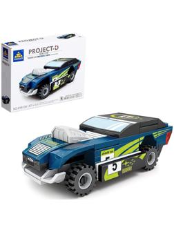 Конструктор блочный Гонка «Мощные моторы. Шторм», 57 деталей