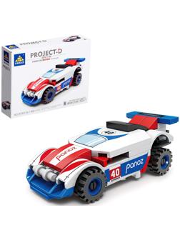 Конструктор блочный Гонка «Мощные моторы. Ракета», 49 деталей