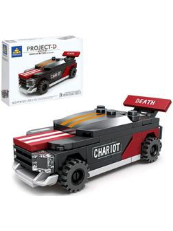 Конструктор блочный Гонка «Мощные моторы. Фурия», 72 детали