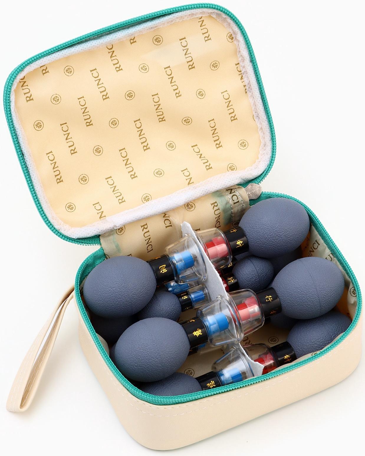 Набор вакуумных массажеров с магнитами 12 шт