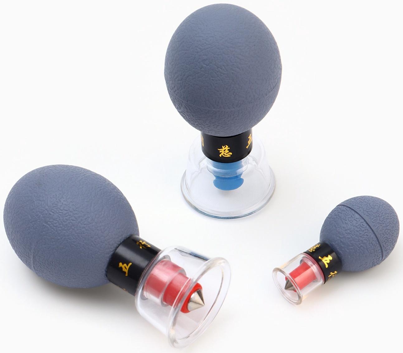 Набор вакуумных массажеров с магнитами 12 шт