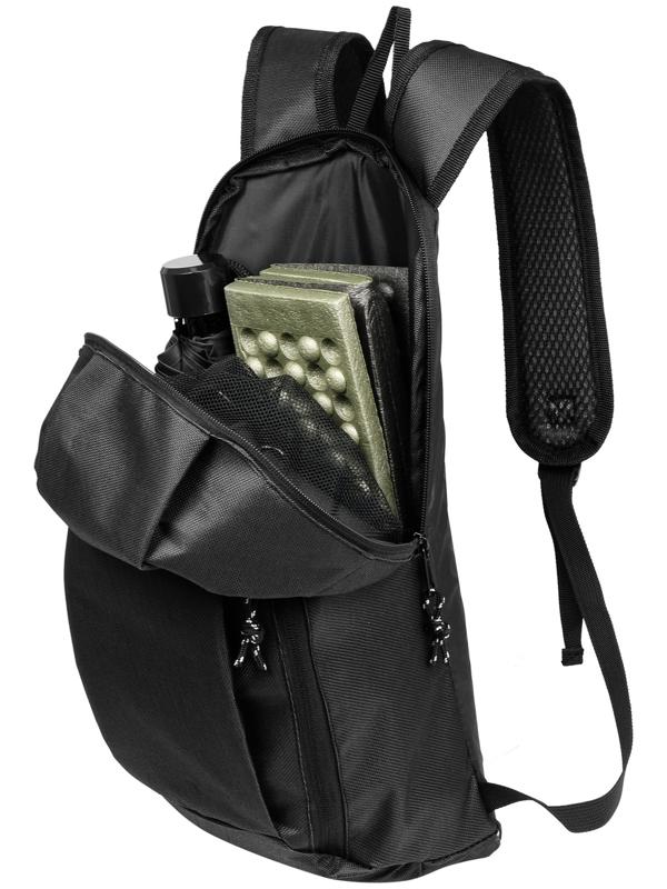 Рюкзак туристический Maclay, 10 литров, черный