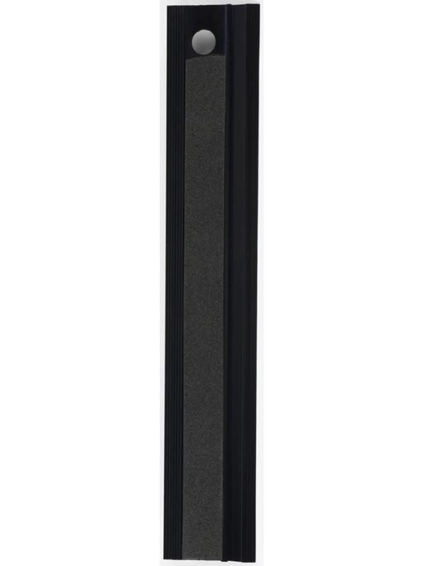 Линейка для кожи, противоскользящая, с упором, металлическая, 20 см, толщина 34 мм