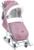 Санки - коляска «Ника детям 7-5K», с чехлом для ног, муфта, цвет пыльно-розовый с шишкой