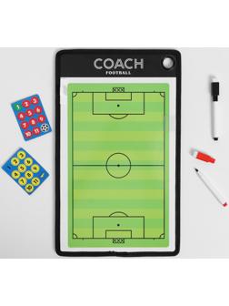 Тактическая двусторонняя магнитная доска для футбола, 38 х 23 см