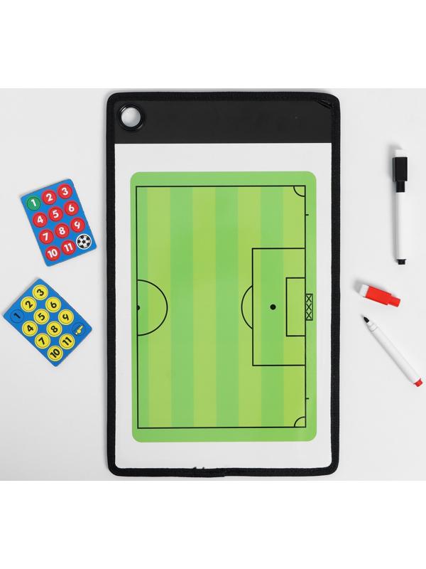 Тактическая двусторонняя магнитная доска для футбола, 38 х 23 см