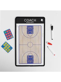 Тактическая двусторонняя магнитная доска для баскетбола, 38 х 23 см