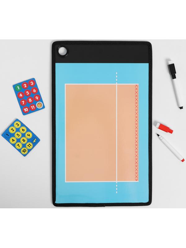 Тактическая двусторонняя магнитная доска для волейбола, 38 х 23 см