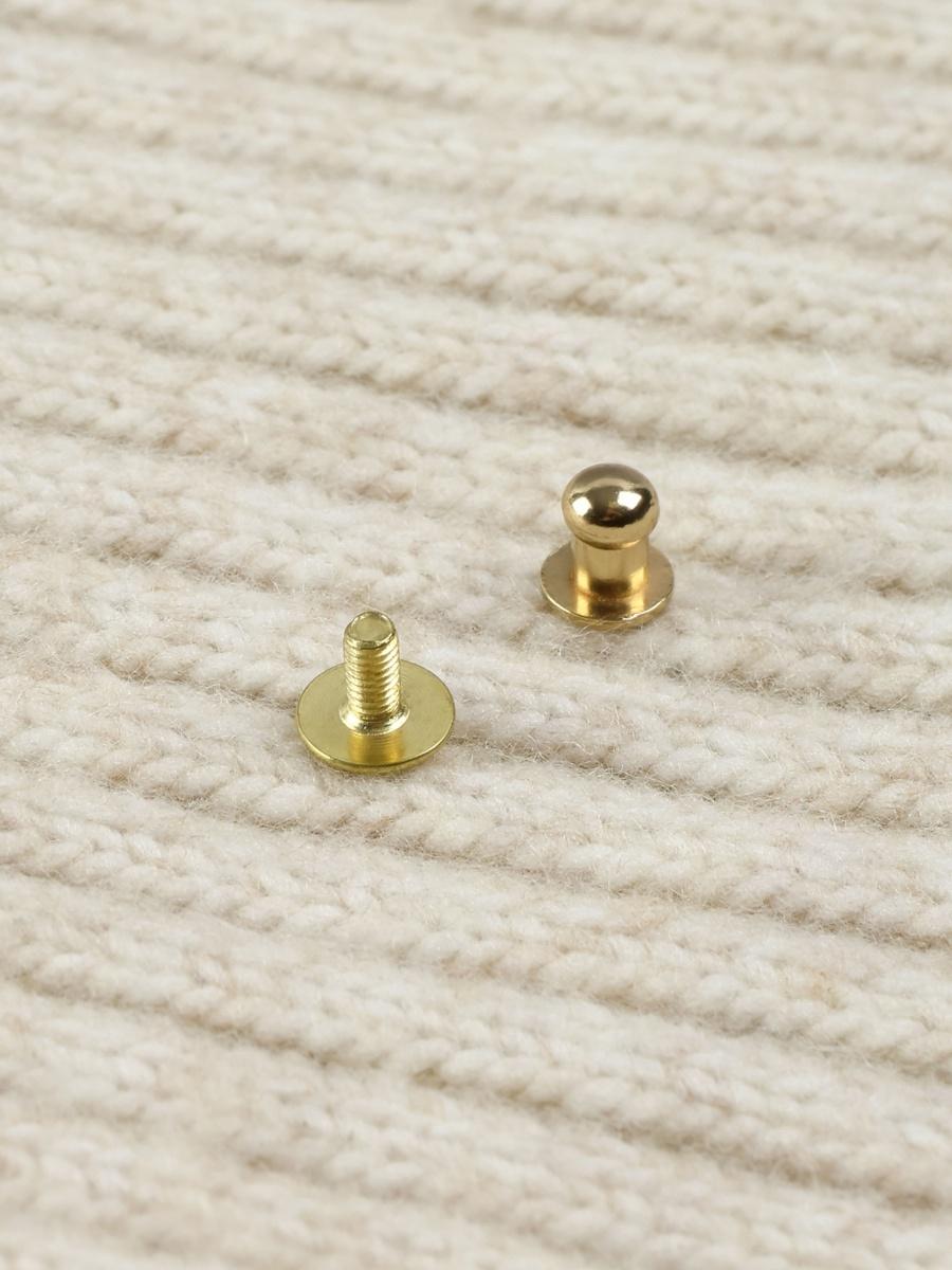 Бирка с кнопкой, с тиснением, «Мандала», 8×1.5 см, 10 шт., молочная