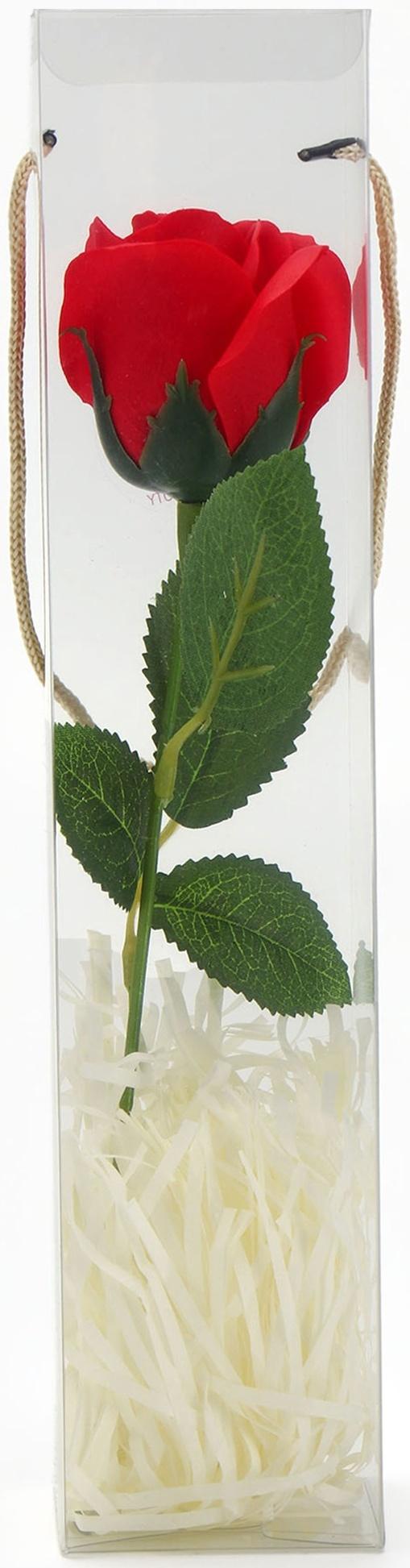 Мыльная роза красная в коробке