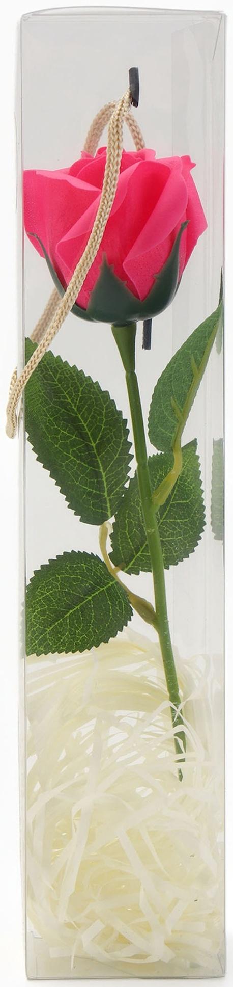 Мыльная роза фуксия в коробке