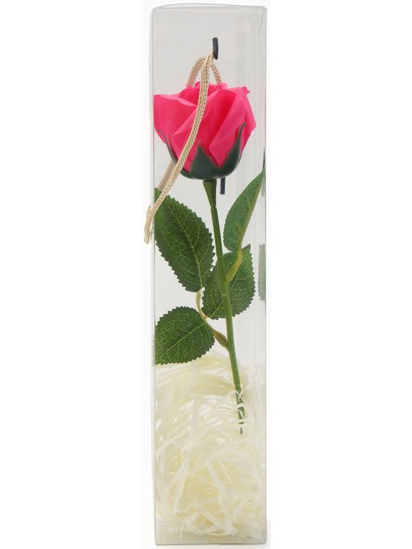 Мыльная роза фуксия в коробке