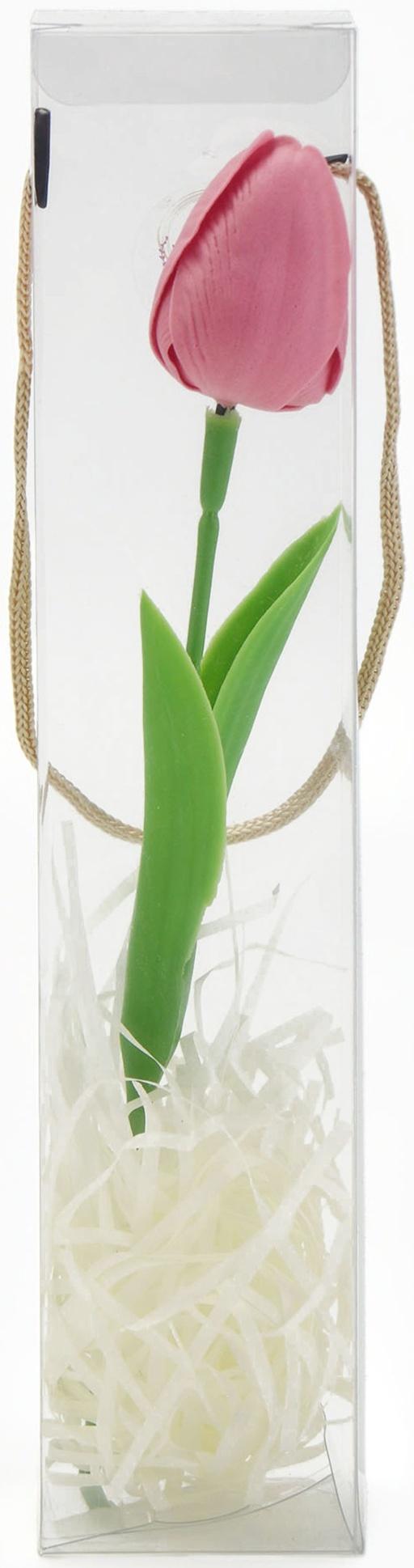 Мыльный фиолетовый тюльпан в коробке