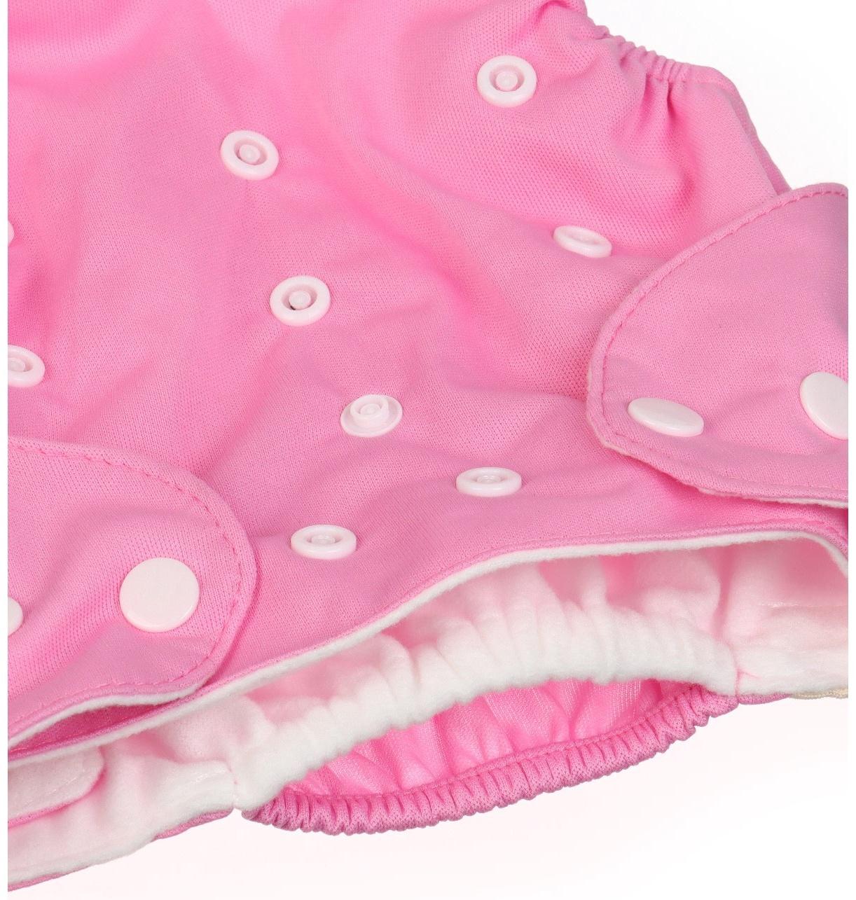 Многоразовый подгузник M&B «Принцесса», 3-15 кг, розовый