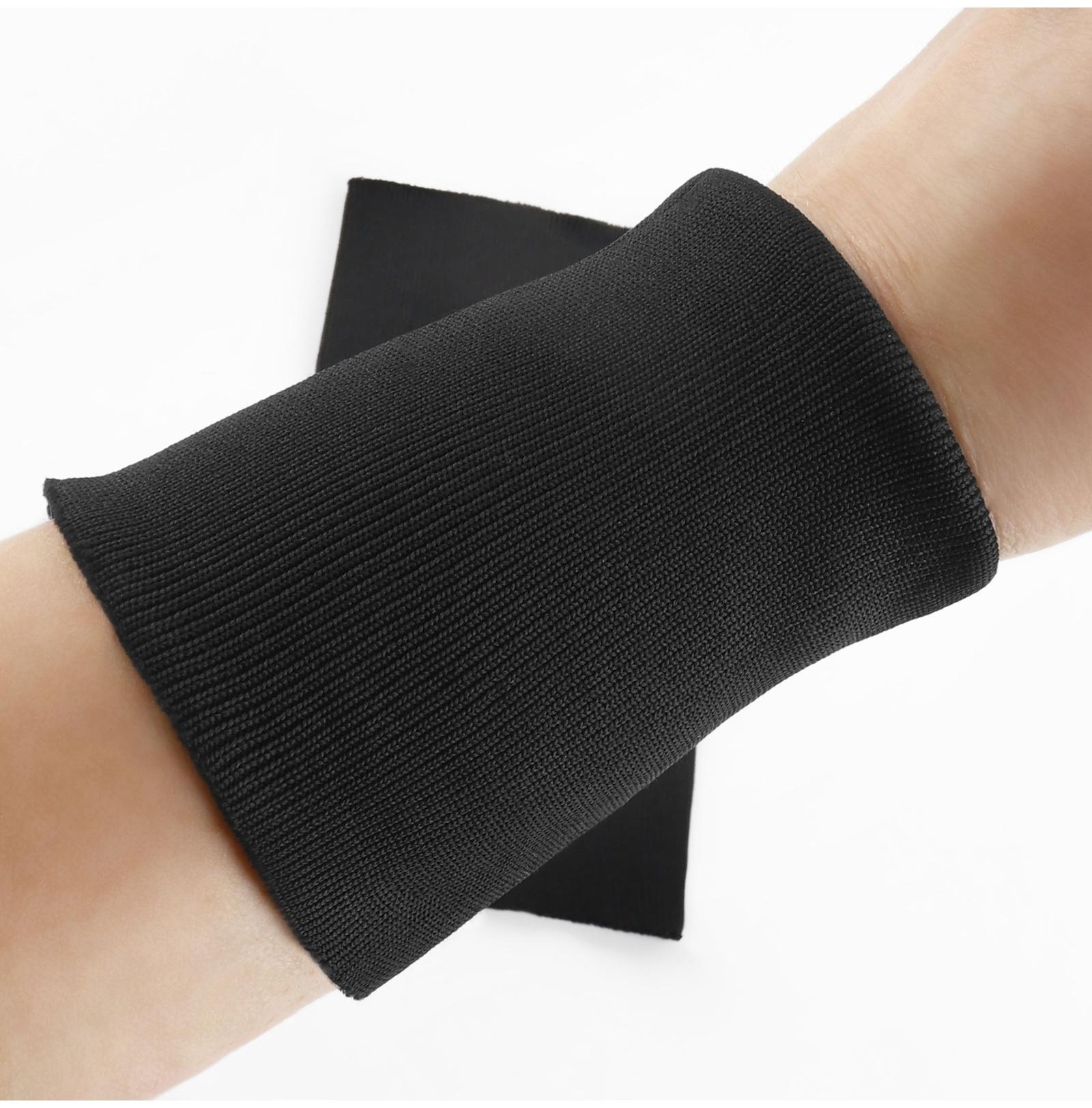 Манжета на рукав, 8×9 см, пара, 400 г/м², чёрная